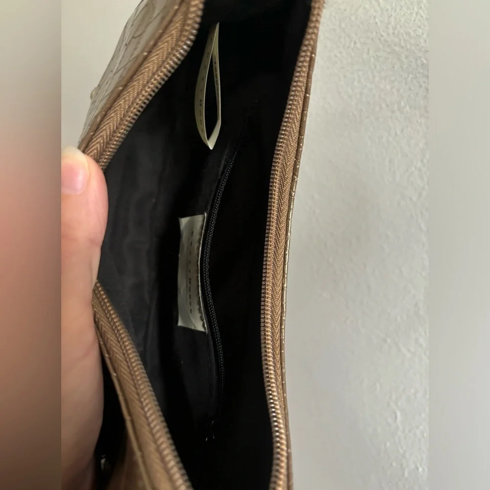 Y2K crazy horse Liz Claiborne shoulder purse - Picture 7 of 10